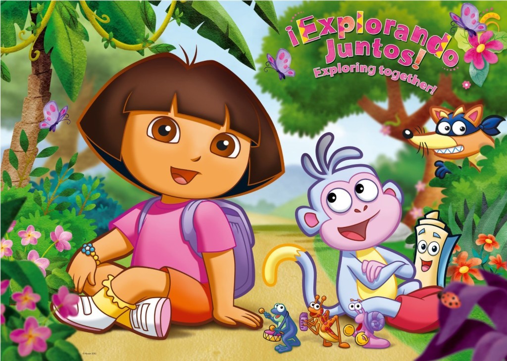 El espectáculo es altamente interactivo, Dora anima en su caricatura a resp...